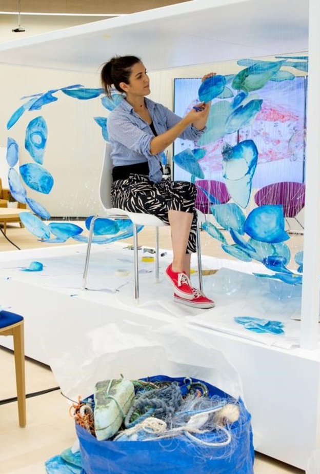 ساعة رملية مميزة في الجناح البريطاني في إكسبو 2020 دبي تعكس مفاهيم الاستدامة 