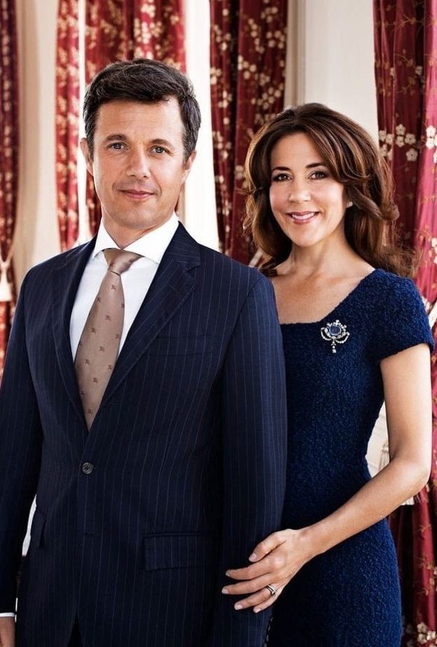 الأمير فريدريك ولي عهد الدنمارك وزوجته الأميرة ماري