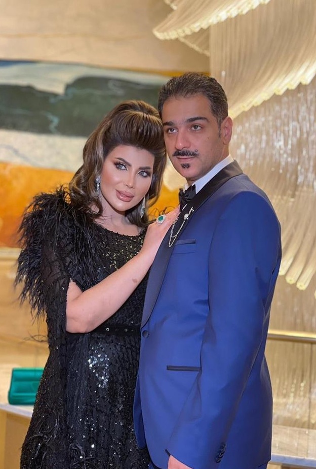 إلهام الفضالة وزوجها