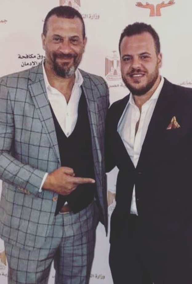 ماجد المصري ونجله الأكبر أحمد المصري 