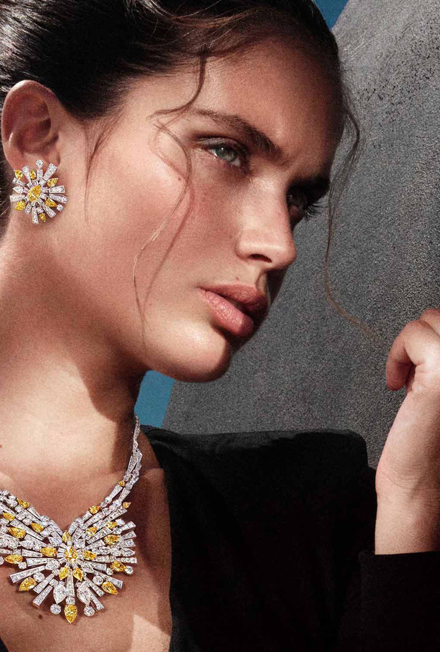 أروع المجوهرات المرصعة بالماس الأصفر من أحدث مجموعات المجوهرات