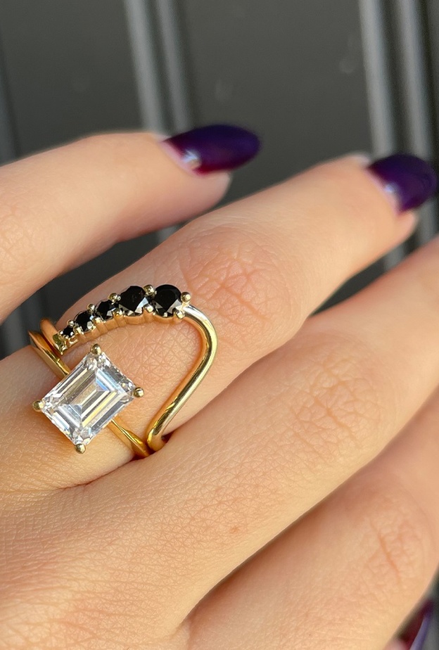 هذه هي أجمل موديلات خواتم بالماس الأسود