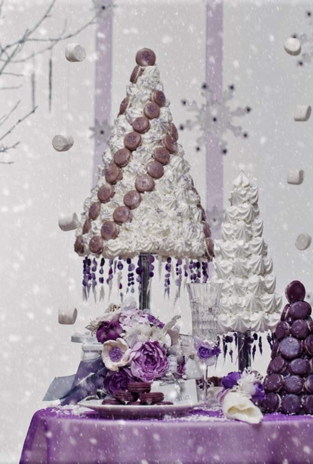 أفكار رائعة لحلوى الزفاف بحلوى أبراج الماكرون