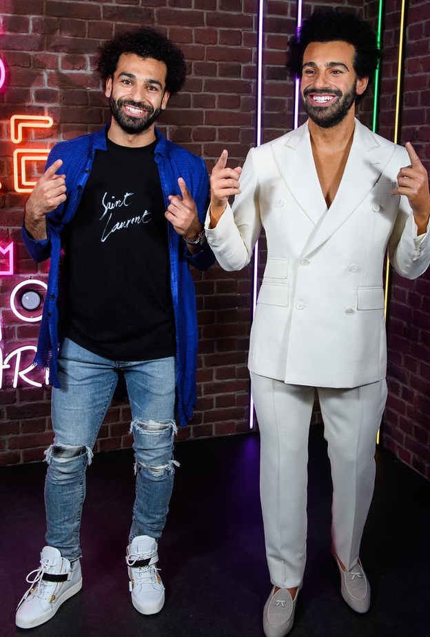 محمد صلاح وتمثاله الشمعي