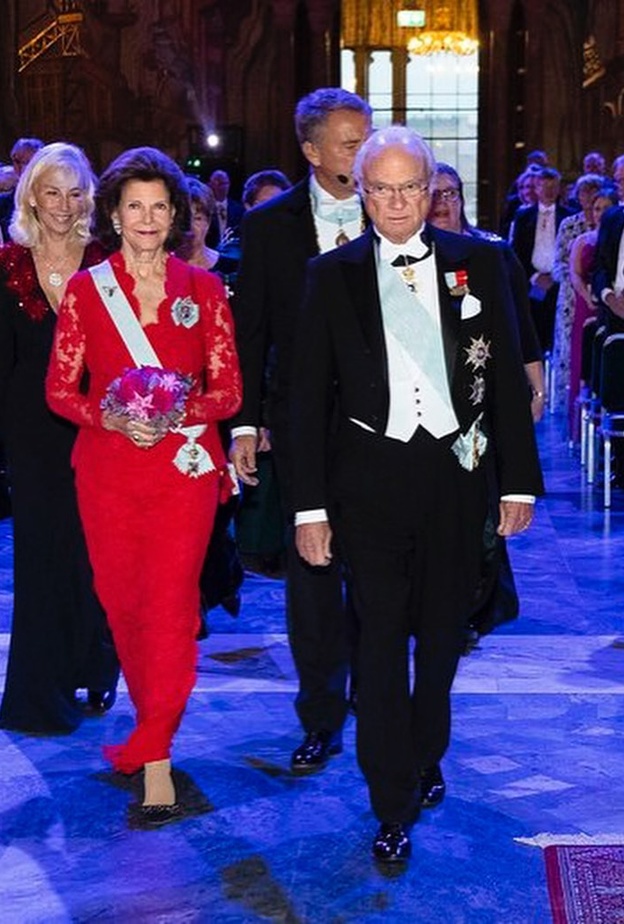 ملك وملكة السويد في التجمع السنوي للأكاديمية الملكية للعلوم الهندسية