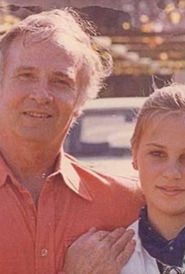 شيرين رضا ووالدها 