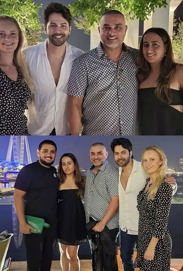 ارون داوان وزوجته في رحلة في دبي