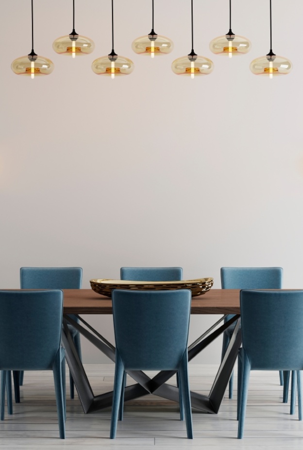 البساطة في ديكورات غرف الطعام الفخمة