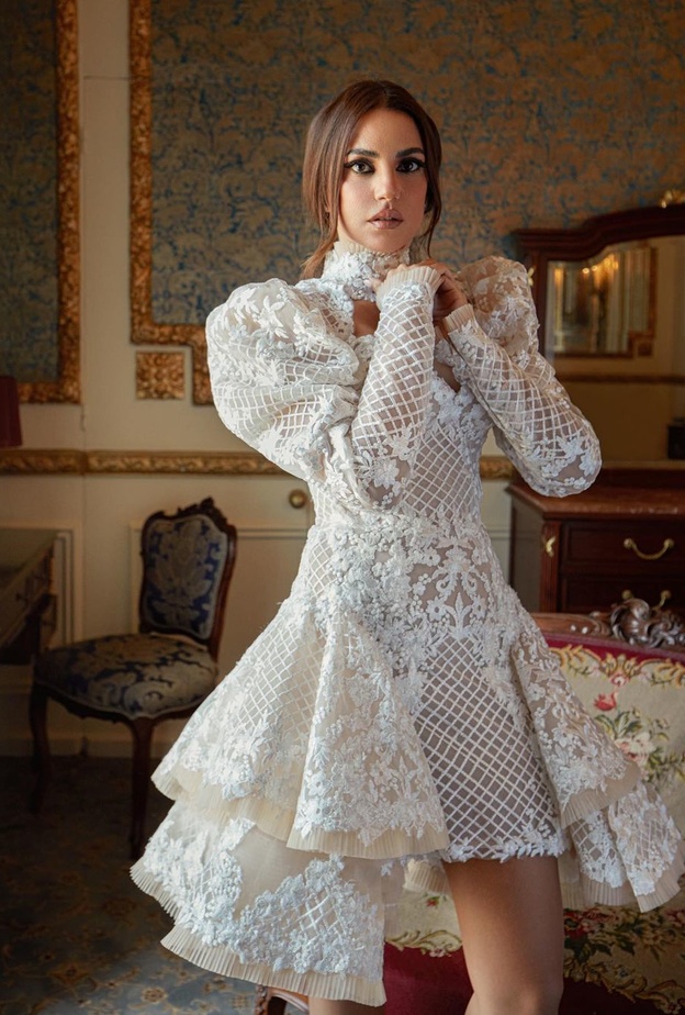 فساتين خطوبة قصيرة انستقرام@dorra_zarrouk