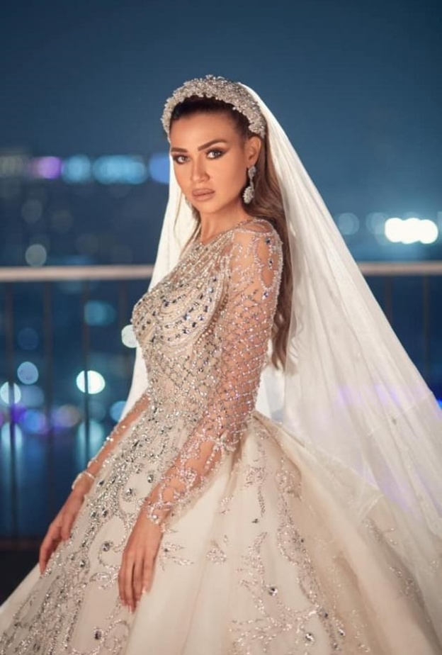 فستان زفاف فرح شعبان