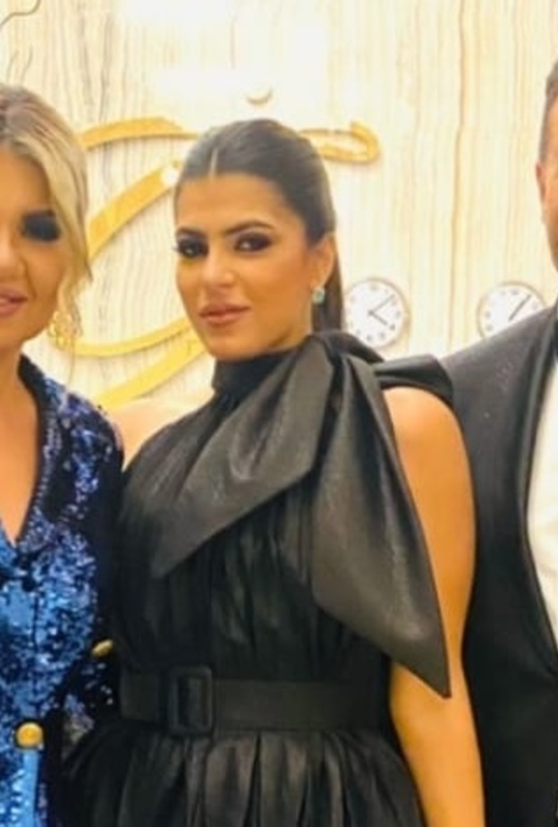 ماجد المصري وزوجته والإعلامية بوسي شلبي