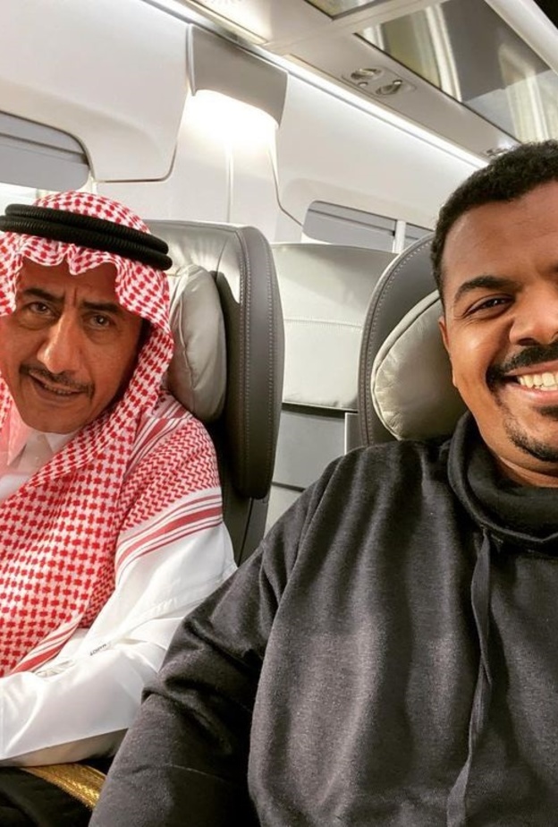 الفنان ناصر القصبي والمخرج محمد الحملي