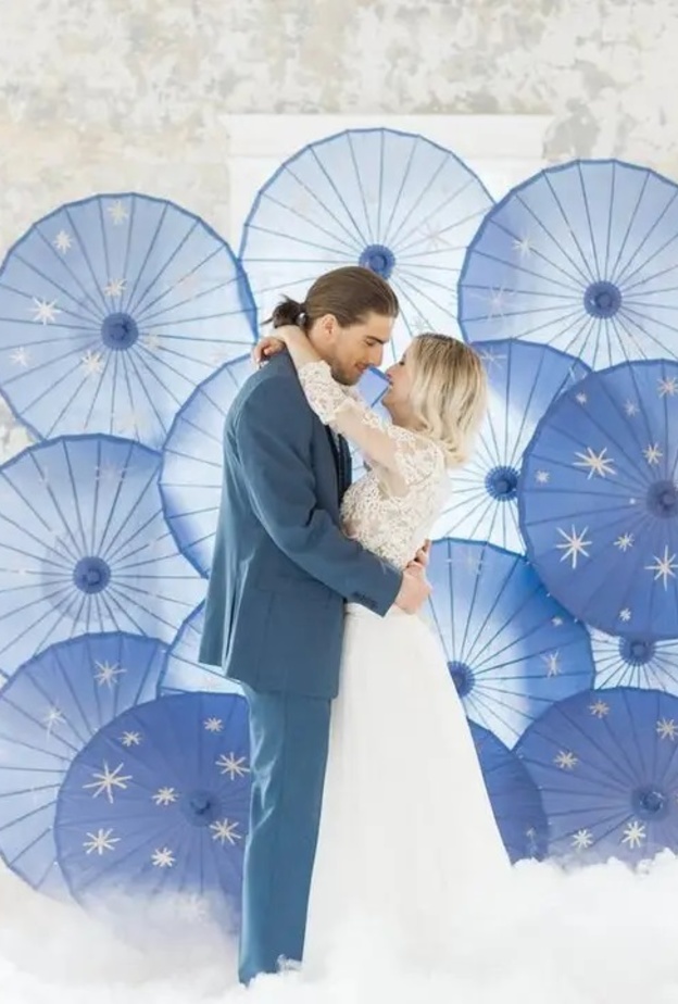 ثيم الزفاف الأزرق