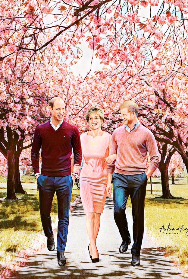 رسامة تعيد الأميرة ديانا للحياة من جديد