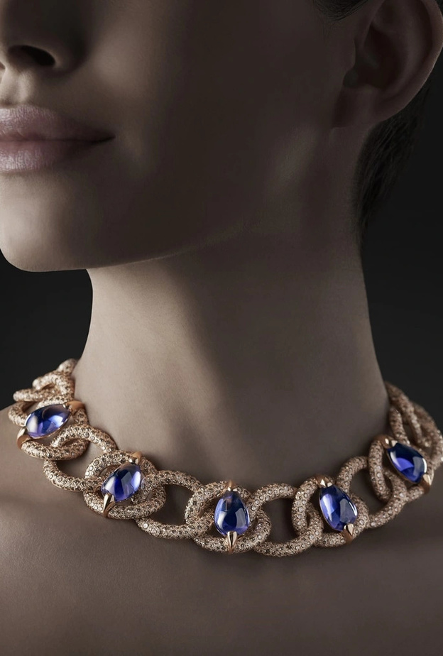 أروع المجوهرات المرصعة بالتنزانيت لشهر ديسمبر