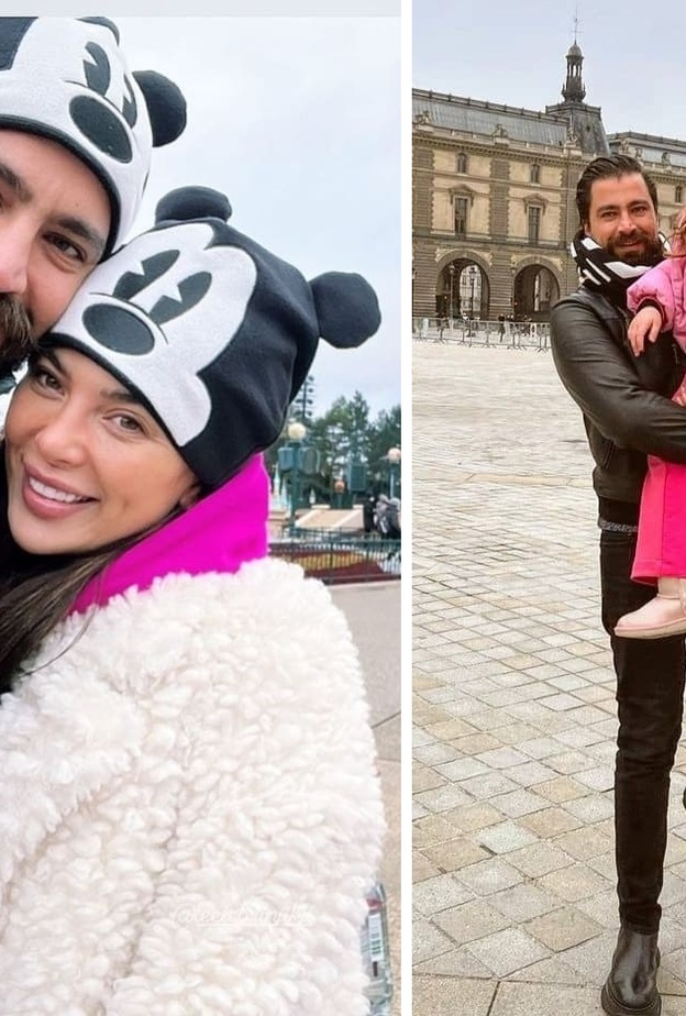 معتصم النهار يودع نهاية عام 2021 مع عائلته في باريس ويحتفل بعيد ميلاد ابنته