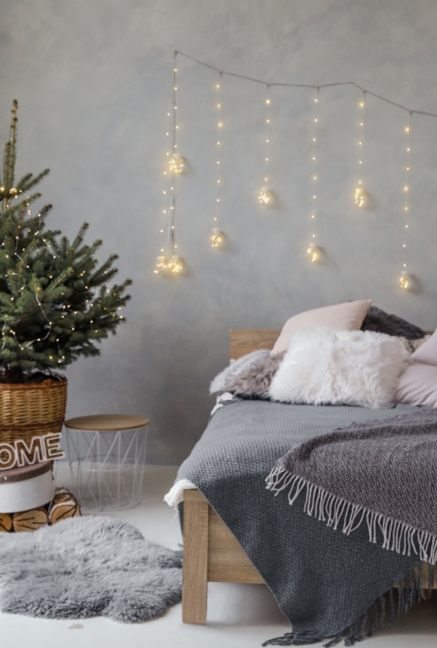 أحواض نباتات تضيف لمسة من الطبيعة على غرف النوم الشتوية