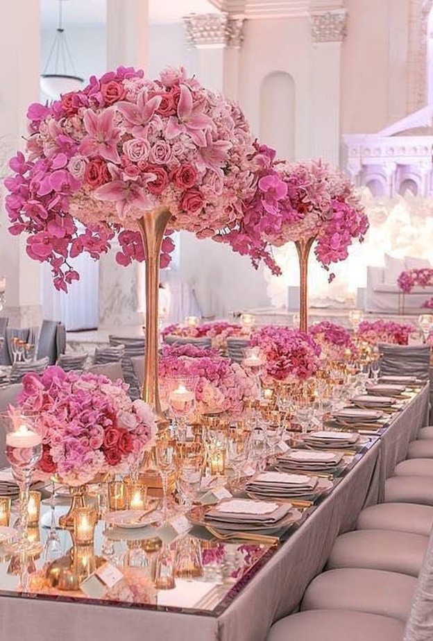 أفكار رائعة لديكور طاولات الزفاف لحفلات الزفاف الشتوية