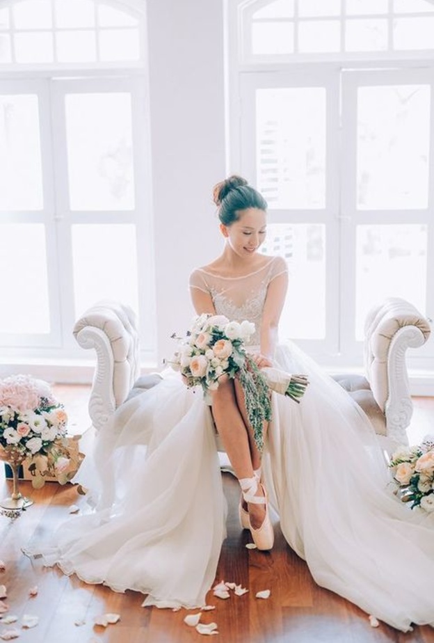 أروع فساتين الزفاف المستوحاة من الباليه