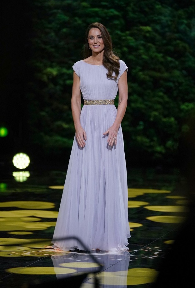 أطلت كيت في حفل توزيع جوائز Earthshot بإطلالة أرجوانية من تصميم ألكسندر ماكوين أطلت بها للمرة الأولى منذ 10 سنوات