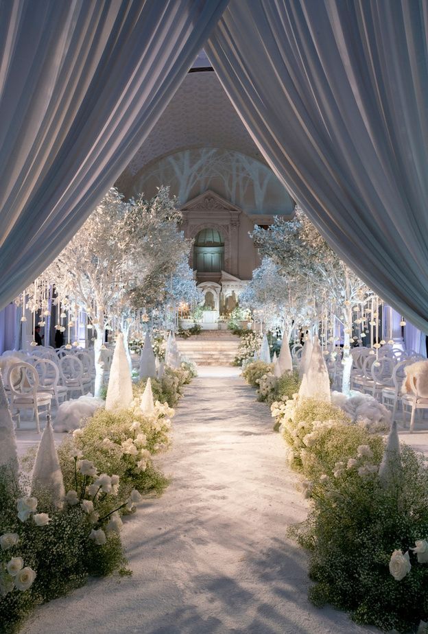 افكار رائعة لثيم زفاف شتوي فخم  (2)