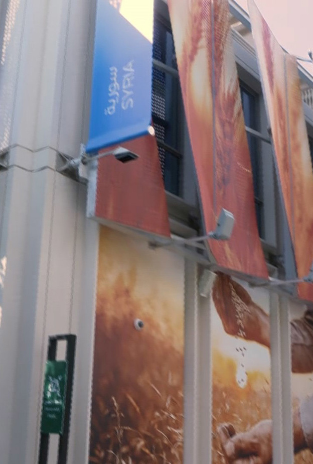 الجناح السوري يجسد حضارة غنية ساهمت في تطور تاريخ البشرية