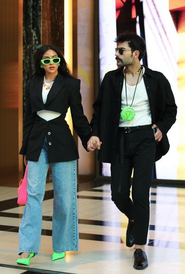 بدأت علاقة الثنائي بعد تشاركهما بأعمال فنية- انستغرام الفنانة