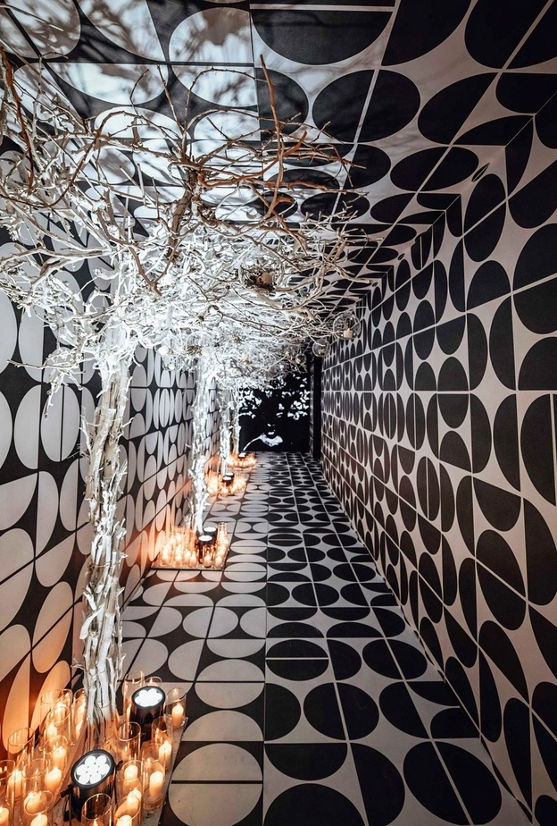 ديكور نفق دخول الضيوف من منظمة الاعراس ماجدة القصير بشارات