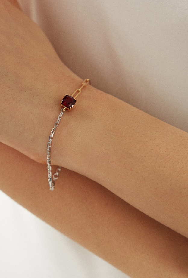 مجوهرات الغارنيت حجر شهر يناير لهدايا مولودات الشهر