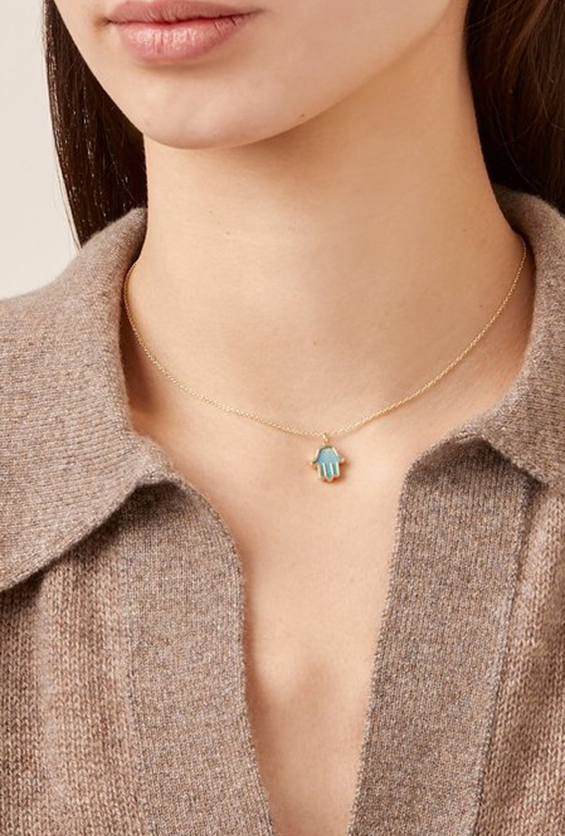 مجوهرات ذهب بحجر الأوبال الأزرق لأناقة النهار