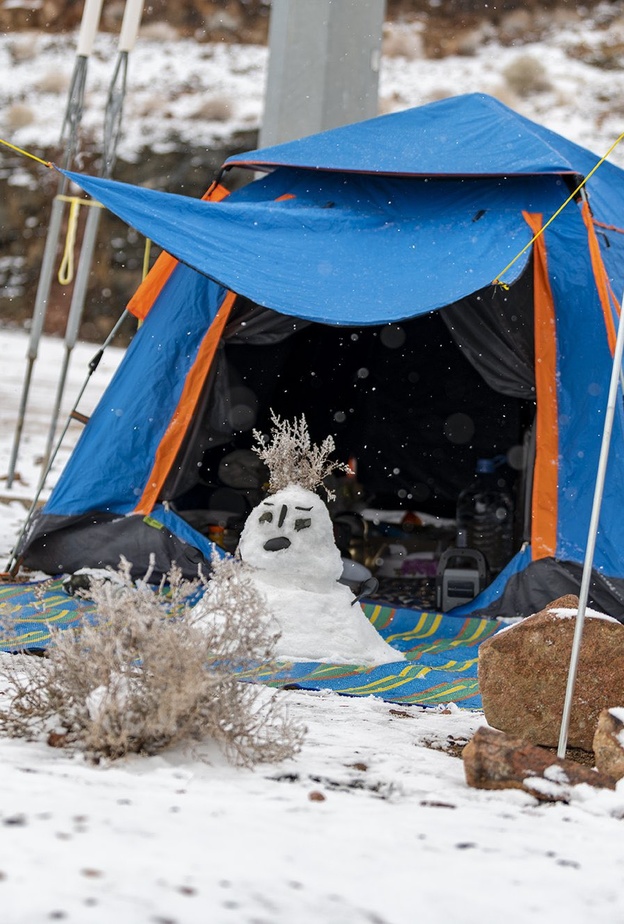 أجمل المجسمات من الثلوج في تبوك - المصدر روح السعودية