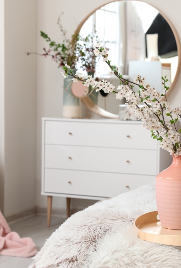 ورد الناردين في ديكور غرف النرم