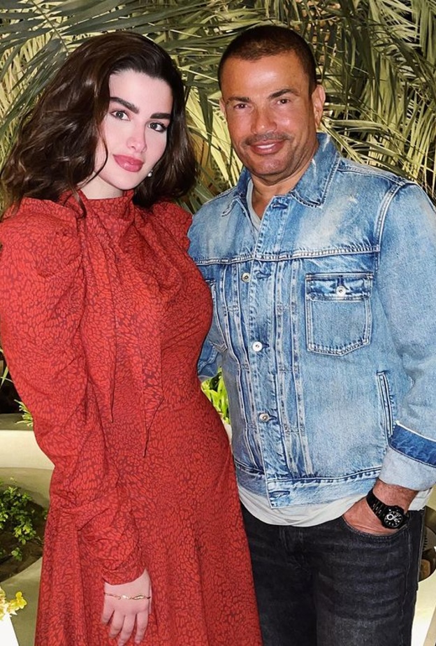 روان بن حسين تحتفل بعيد ميلادها برفقة عمرو دياب