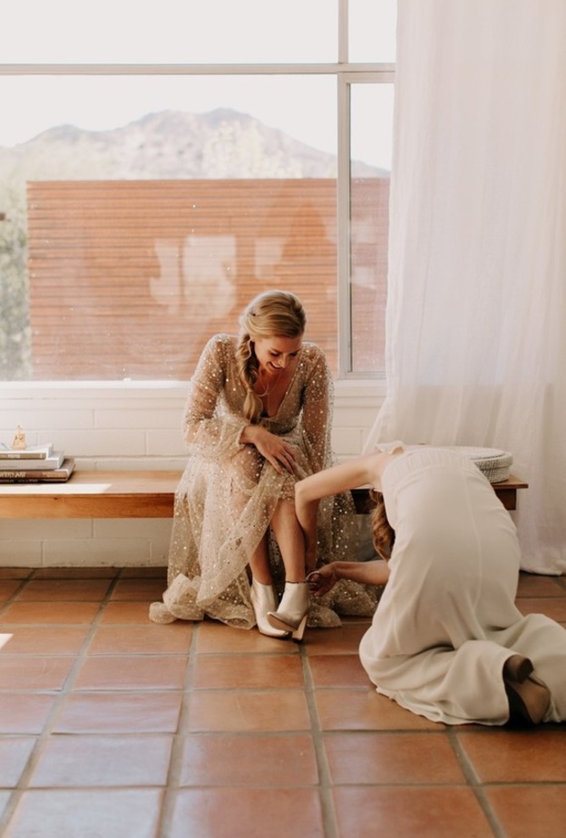 أفكار رائعة لأحذية الزفاف البوهيمية للعروس العصرية