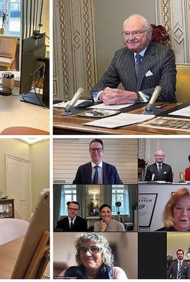 العائلة المالكة السويدية في اجتماع عبر الإنترنت حول أولمبياد بكين 2022