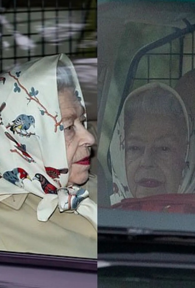 بالصور ملكة بريطانيا تصل إلى ساندرينجهام