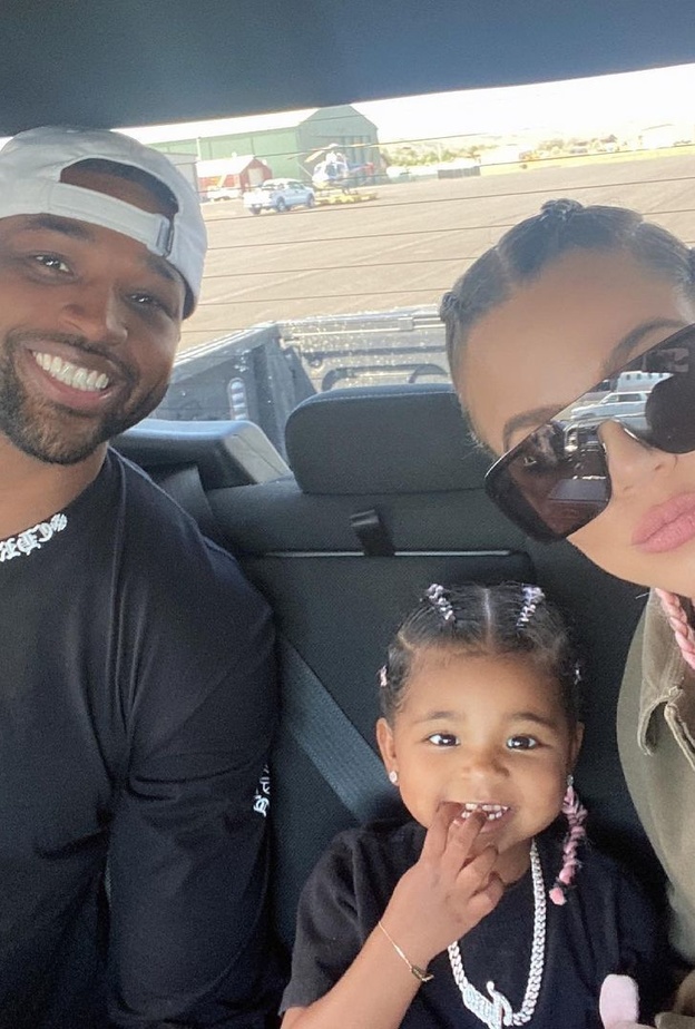 تريستان طومسون وكلوي كارداشيان وابنتهما