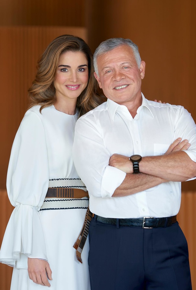 الملكة رانيا والملك عبد الله