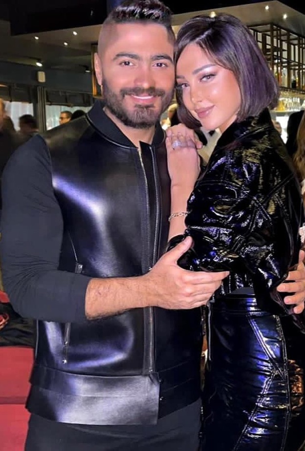 تامر حسني وبسمة بوسيل