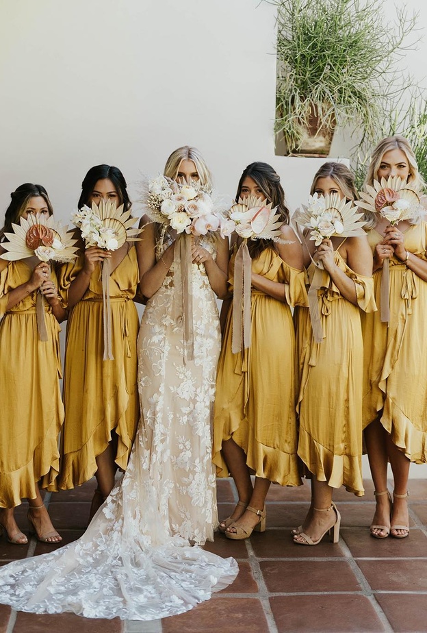 أهم الألوان التي تتماشى مع الذهبي لديكور حفلات الزفاف