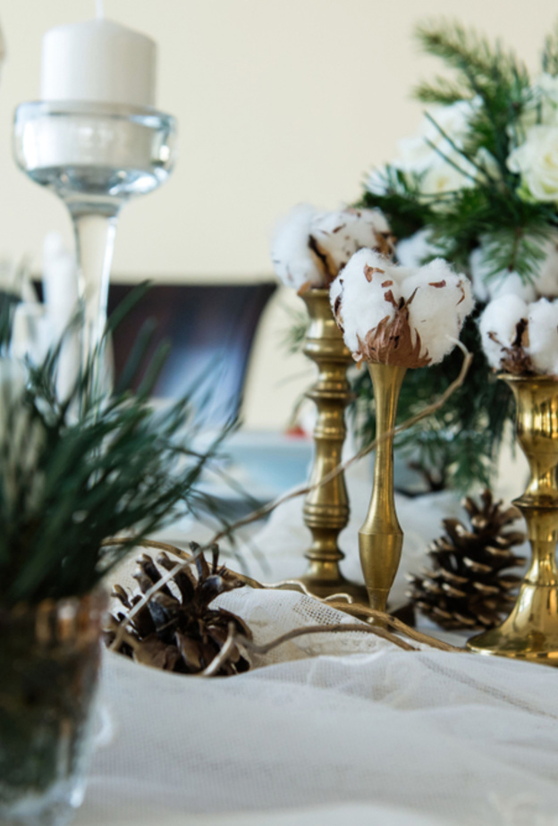 shutterstock_قطع ديكور مركزية جذابة بأكواز الصنوبر