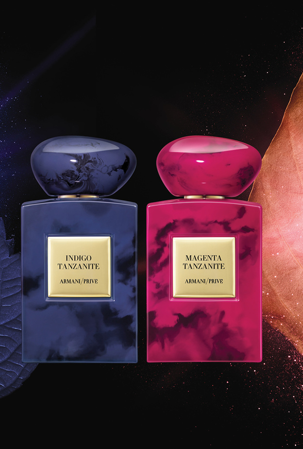 Armani Privé يطلق عطري INDIGO TANZANITE و MAGENTA TANZANITE  للإشادة بالألوان المذهلة لأفريقيا