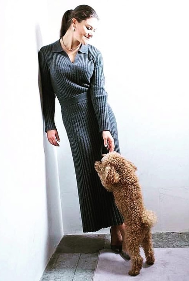 الأميرة فيكتوريا تعلق على الانتقادات الموجهة إليها بعد تبنيها لكلب أليف هجين