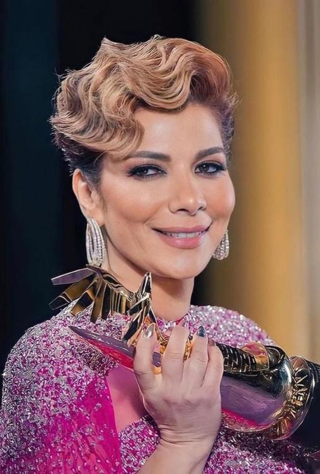 أجمل تسريحات الشعر القصير على طريقة أصالة - الصورة من حسابها على انستغرام