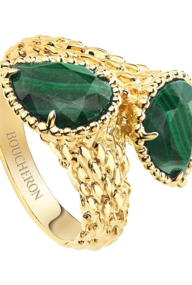 خواتم خطوبة مزينة بحجرين كريمين من دار Boucheron