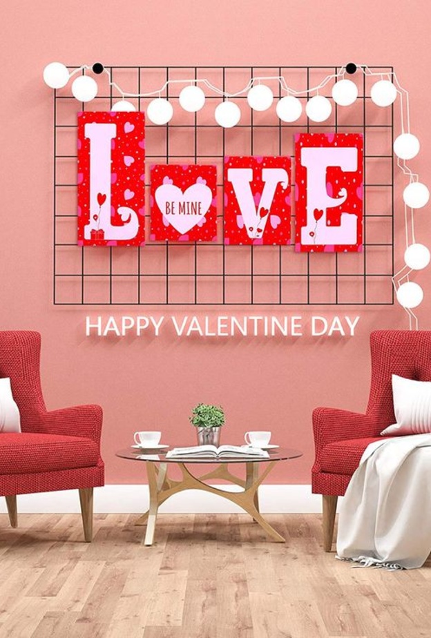 ديكور باللون الأحمر الجذاب