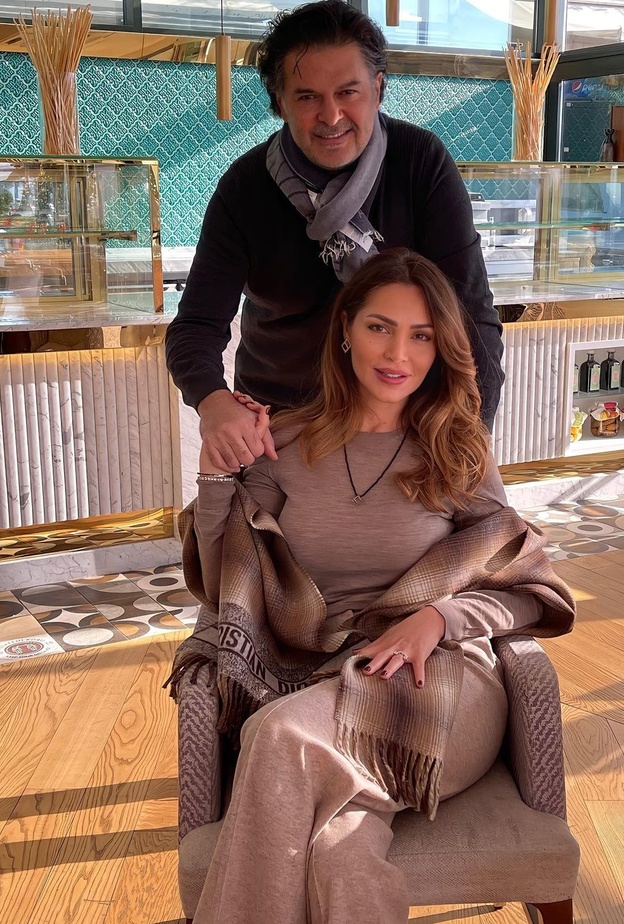 راغب علامة وزوجته جيهان علامة - صورة من انستغرام جيهان علامة