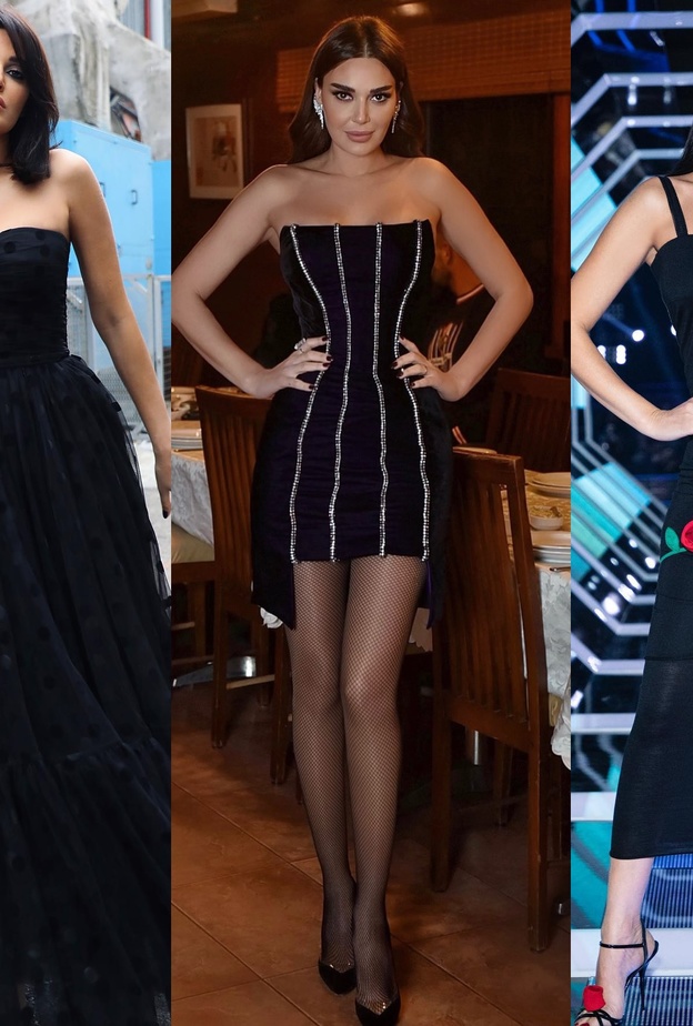 سيرين عبد النور في فساتين سوداء 