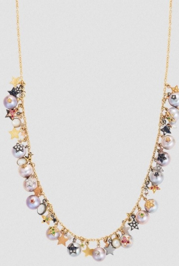 عقد ذهب ولؤلؤ Superstellar Multi Star من Carolina Bucci