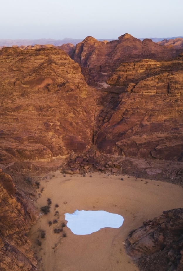 عمل الفنان عبدالله العثمان - المصدر الهيئة الملكية لمحافظة العلا